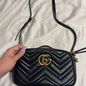 Gucci Marmount GG small blk matelassé  cross body